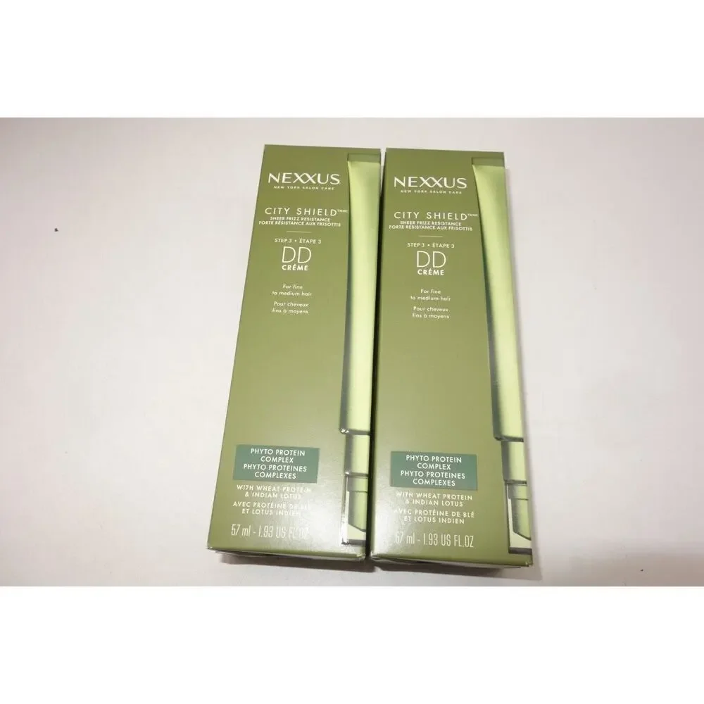 2 Pack of NEW NEXXUS CITY SHIELD Step 3 DD Creme for Fine to Medium Hair 1.93 oz